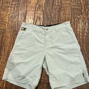 Howler Brothers Light Blue Flat Front Shorts